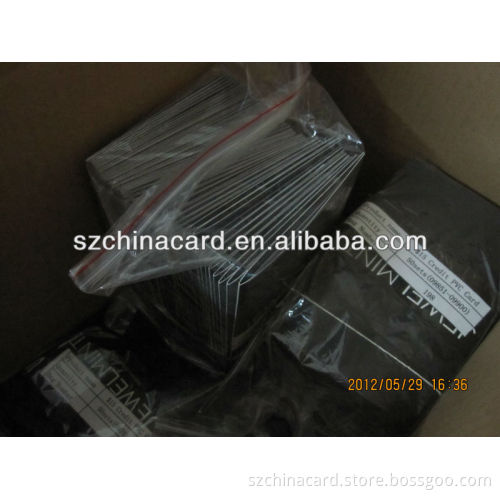2013 Best Seller Matte Gift Card Holder Black Booklet Printing